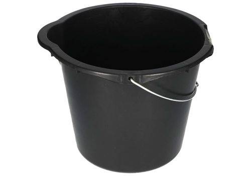 Kunststoff-Eimer aus recyceltem Polyethylen, 12 Liter, schwarz, VE = 10 Stück-4