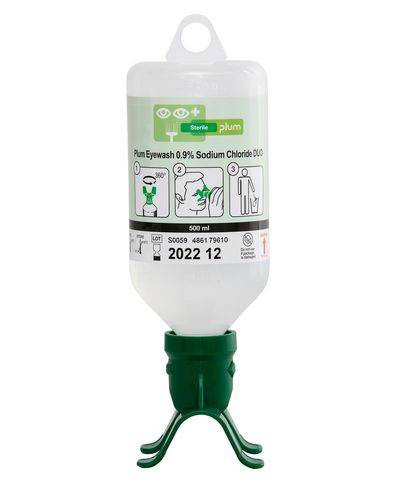 Augenspülflasche DUO, mit 500 ml 0,9 %iger Kochsalzlösung (Natriumchlorid)-1