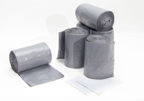 Kunststoff-Abfallsäcke, grau (1 Pack = 100 Stück)-0