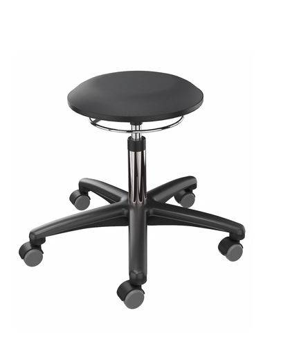 Arbeitshocker Bezugsstoff schwarz-0