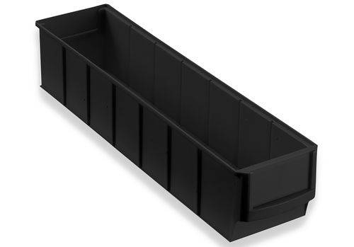 ESD-Regalkasten pro-line C2-S, PP, 91 x 400 x 81 mm, schwarz, VE = 48 St.-0