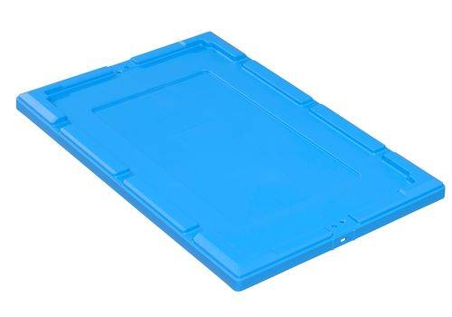Stülpdeckel für Mehrweg-Stapelbehälter classic-line D, 610 x 410 x 35 mm, blau, VE = 2 St.-0