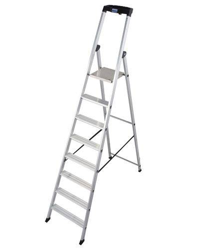 Stufenstehleiter Solido, Aluminium, extrem rutschfeste Plattform, 8 Stufen-0