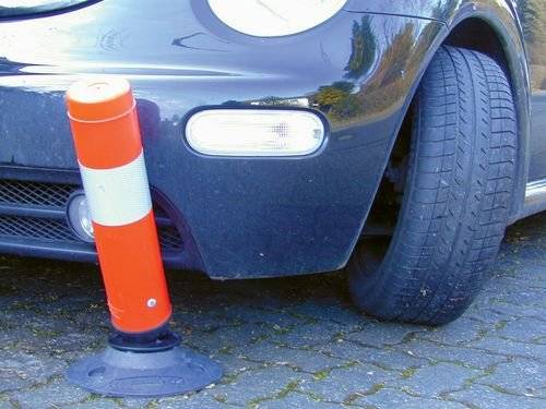 Überfahrbarer Kippzylinder, Höhe 1000 mm, mit Recyclingfuss-3
