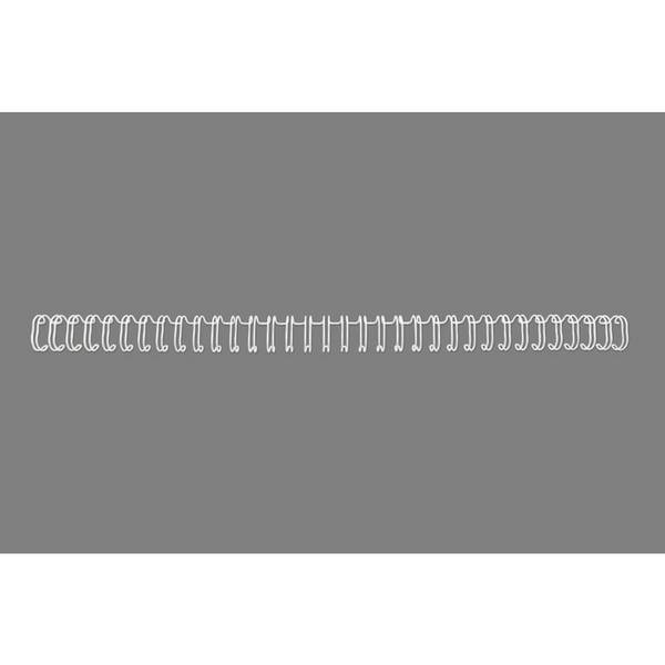 GBC Drahtbinderücken WireBind, A4, 34 Ringe, 6 mm, weiß
