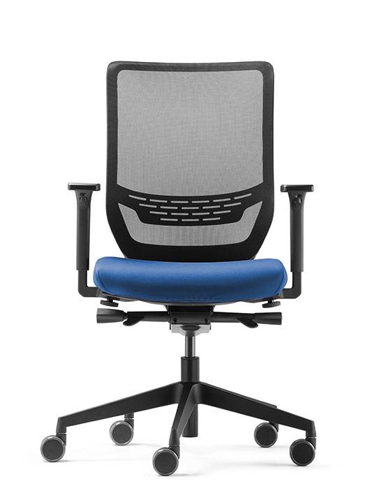 Bezug,f. Bürodrehstuhl,Stoff,blau-2