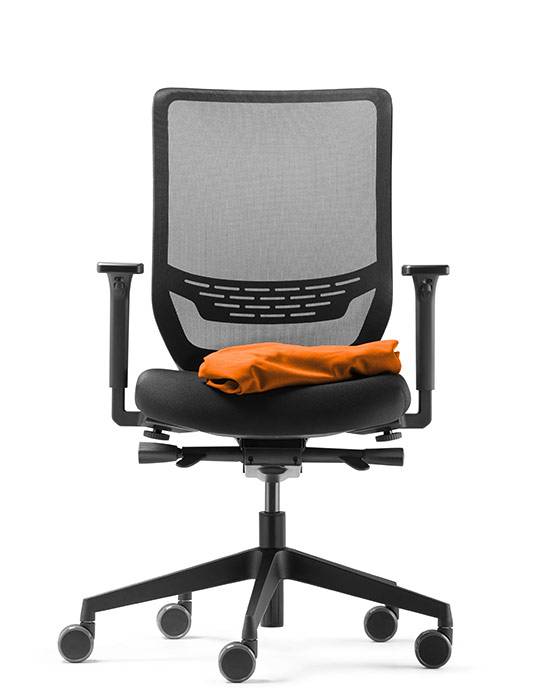 Bezug,f. Bürodrehstuhl,Stoff,orange-2