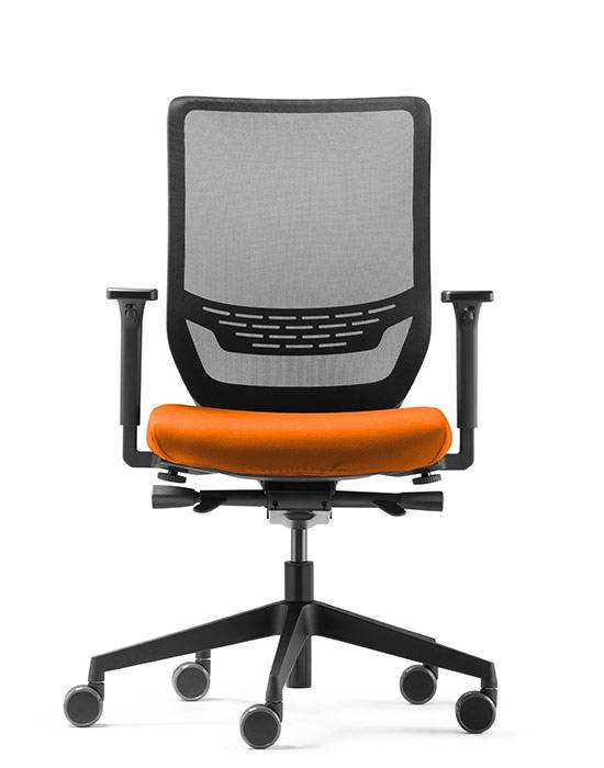 Bezug,f. Bürodrehstuhl,Stoff,orange-1