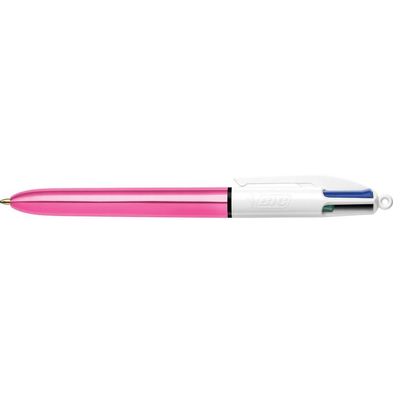BIC Druckkugelschreiber 4 Colours Shine, 0,32 mm, fuchsie-0