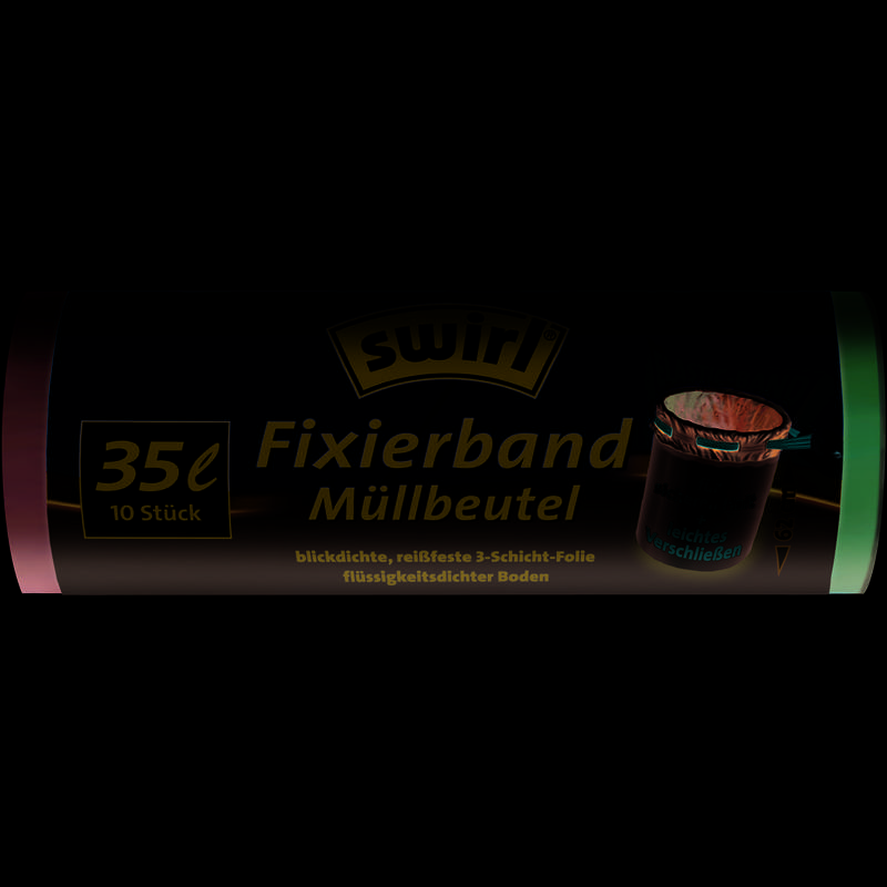 Swirl 215871, 35 l, Schwarz, Kunststoff, 65 cm, 630 mm, 10 Stück(e)-0