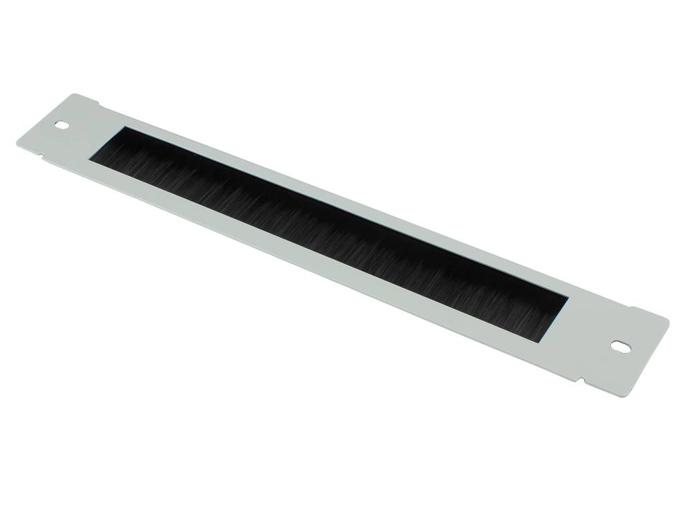Bürstenleiste 380 mm x 57 mm für Good Connections® 19" Wandgehäuse FLAT-Pack (GC-RFxxxG), lichtgrau (RAL7035)-0