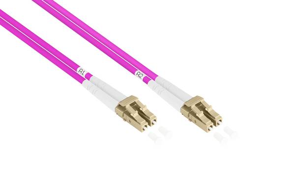 Patchkabel LWL Duplex OM4 PANZERKABEL (Multimode, 50/125) LC/LC, LSZH, Stahlarmierung, 100m, Good Connections®