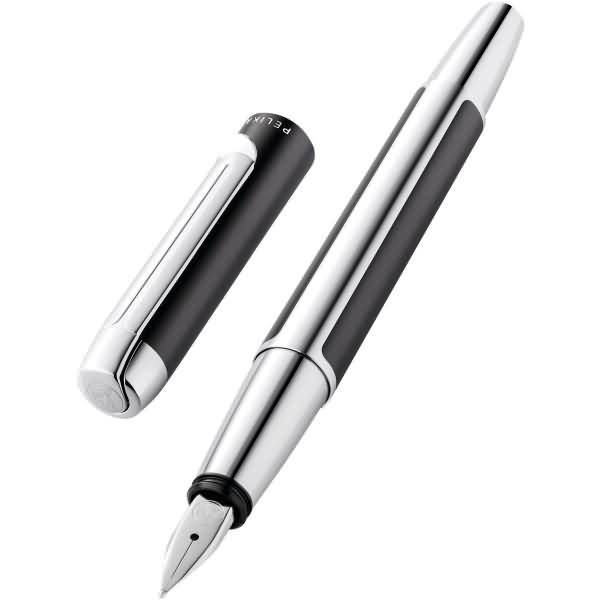 Pelikan Füllhalter "PURA", anthrazit, Federbreite: B-0