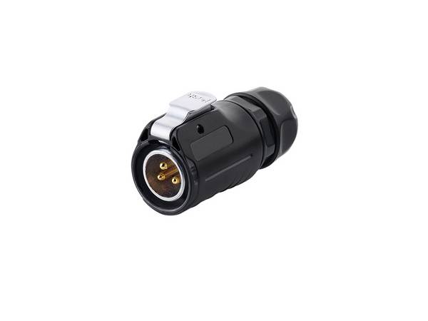 Industrie-Steckverbinder S1 - Power (3-Pin) Stecker mit Klick-Arretierung, M20