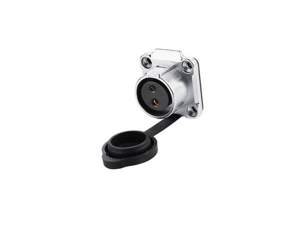 Industrie-Steckverbinder S1 - Power (2-Pin) Durchführungskupplung mit Flansch, M20