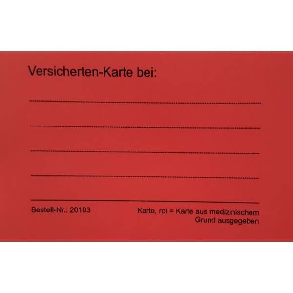 Patienten-Einsteckkarten B85xH55mm rot VE=50 Stück-0