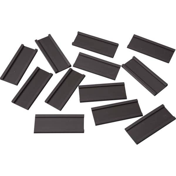 Einsteckschiene magnetisch 50x20mm VE=12 Stück braun-0