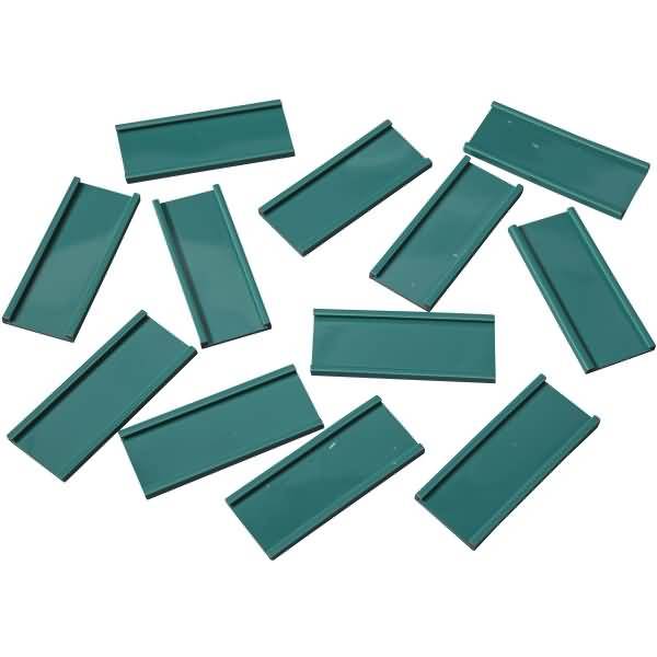 Einsteckschiene magnetisch 50x20mm VE=12 Stück grün-0