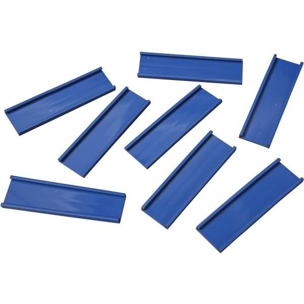 Einsteckschiene magnetisch 70x20mm VE=8 Stück blau-0