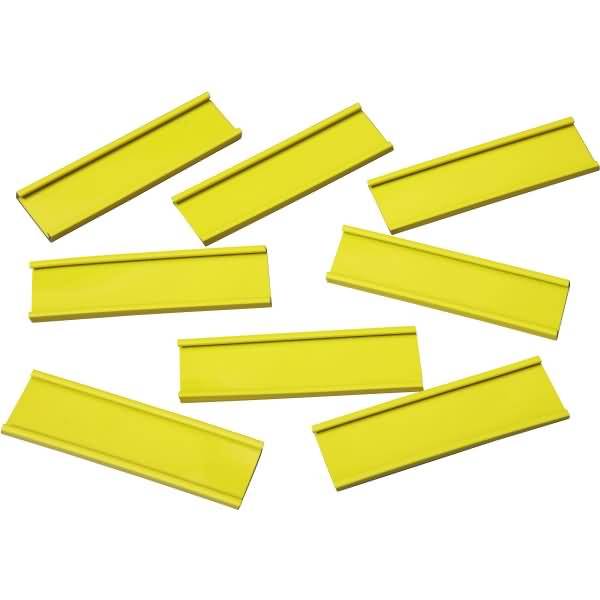 Einsteckschiene magnetisch 70x20mm VE=8 Stück gelb-0