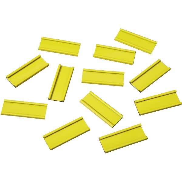 Einsteckschiene magnetisch 40x15mm VE=12 Stück gelb-0