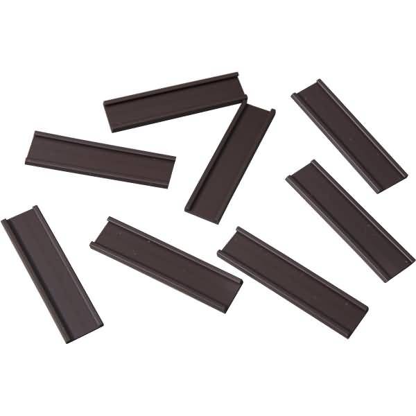 Einsteckschiene magnetisch 60x15mm VE=8 Stück braun-0