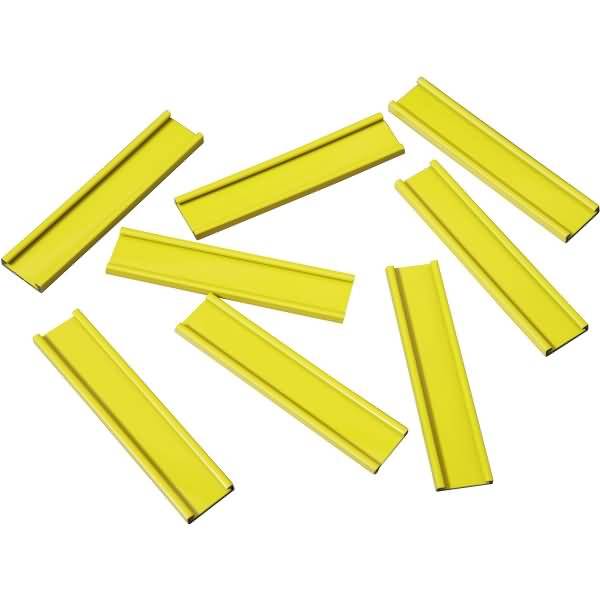 Einsteckschiene magnetisch 70x14mm VE=8 Stück gelb