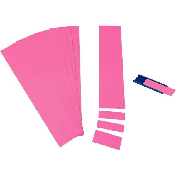 Einsteckkarten für 34mm Einsteckschiene 60x32mm magenta VE=90 Stück