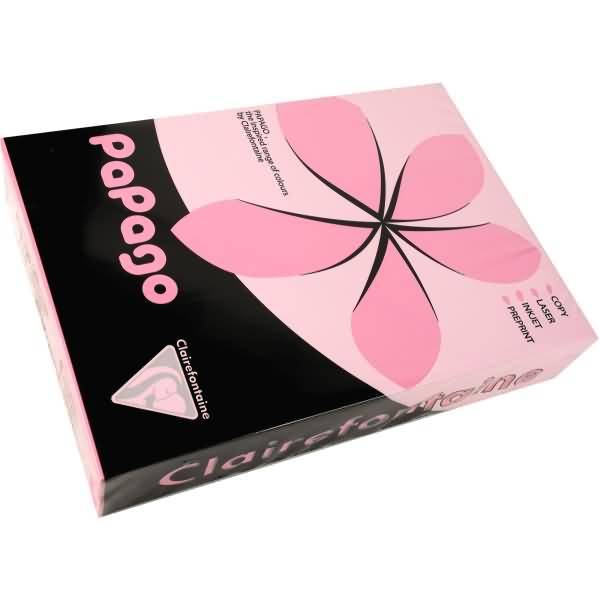 Multifunktionspapier Papago A4 210x297mm 80g/qm heckenrosa VE=500 Blatt