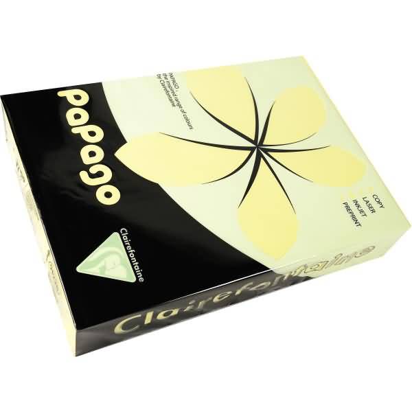 Multifunktionspapier Papago A4 210x297mm 80g/qm narzissengelb VE=500 Blatt-0
