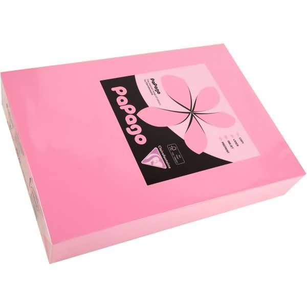 Multifunktionspapier Papago A4 210x297mm 160g/qm heckenrosa VE=250 Blatt-0