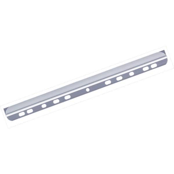 Klemmschienen A4 mit Abheftleiste für 60 Blatt transparent VE=50 Stück