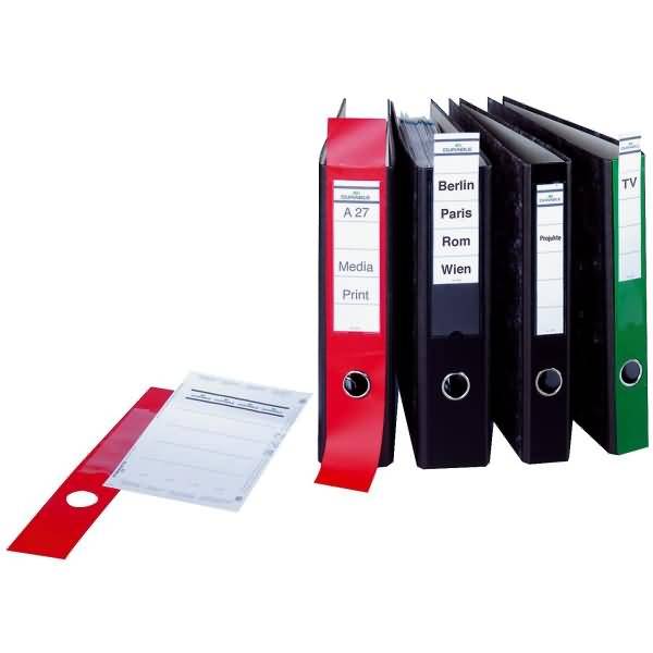 Ordnerrückenschild Ordofix schmal 40x390mm schwarz VE=10 Stück-1
