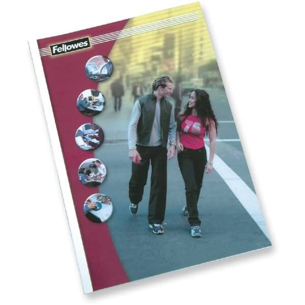 Thermobindemappen Standard 4mm 33-45 Blatt 150mic/200g/qm VE=100 Stück weiß