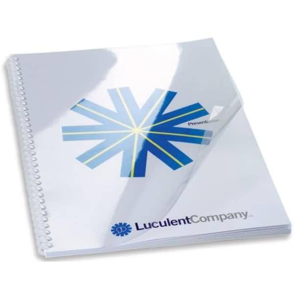 Deckblatt HiClear A4 PVC 240 Micron VE=100 Stück glasklar-0