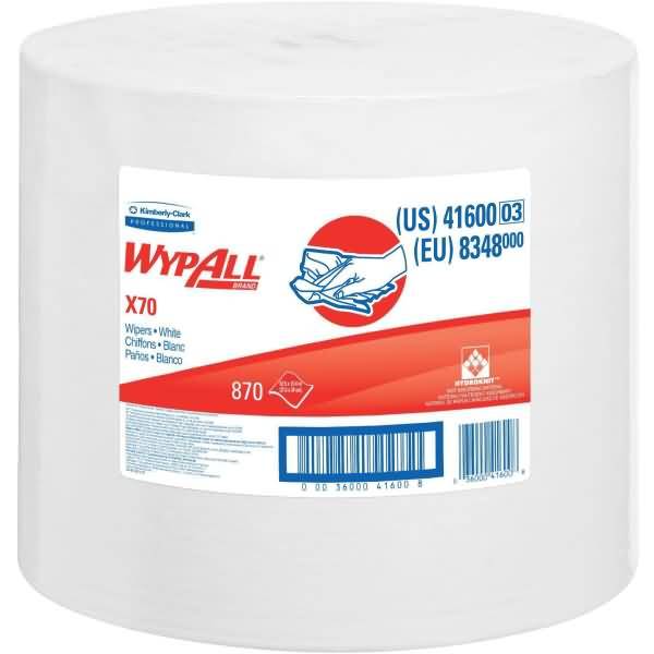 Wischtücher Wypall X70 1-lagig 31,5x34cm Großrolle weiß-0
