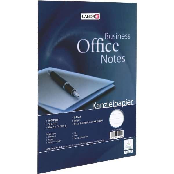 Kanzleipapier Office A4 80 g/qm liniert ohne Rand VE=500 Bogen-0