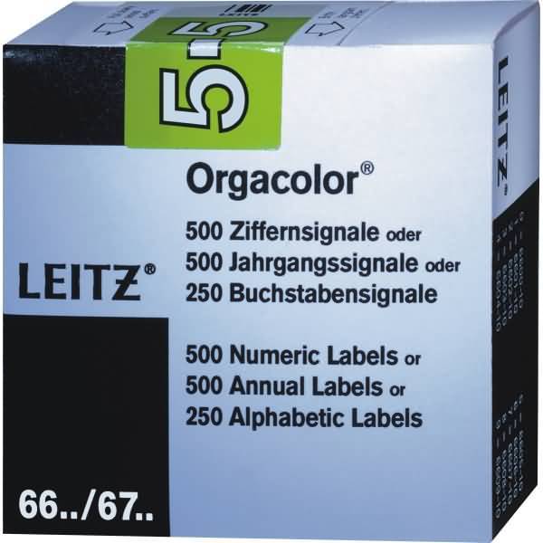 Ziffernsignal Orgacolor grün 500 St./Pack.-1