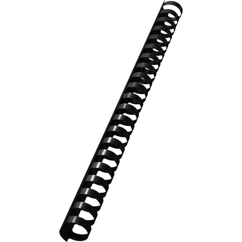 LEITZ Plastikbinderücken, DIN A4, 21 Ringe, 19 mm, schwarz-0