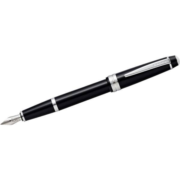 Füllfederhalter Bailey Light Schwarz-Lack M-Feder Geschenkbox-0