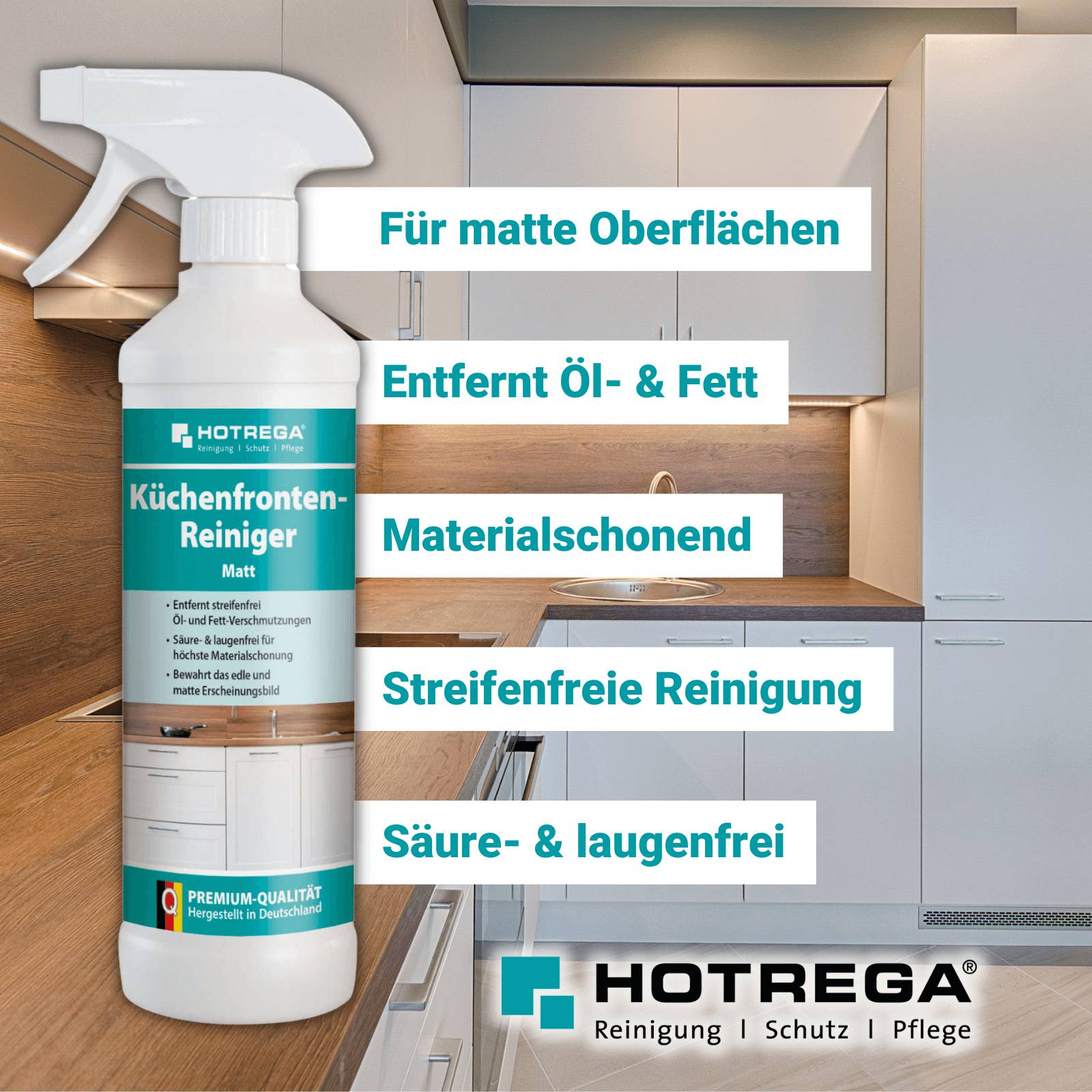 HOTREGA Küchenfronten Reiniger matt Set 2-teilig-1