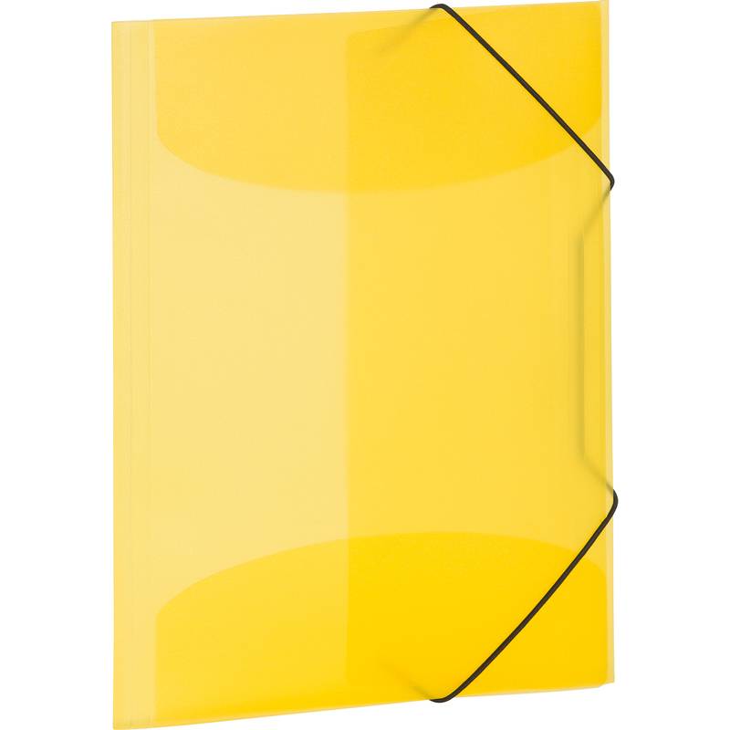 Sammelmappe A4 PP transluzent gelb-0