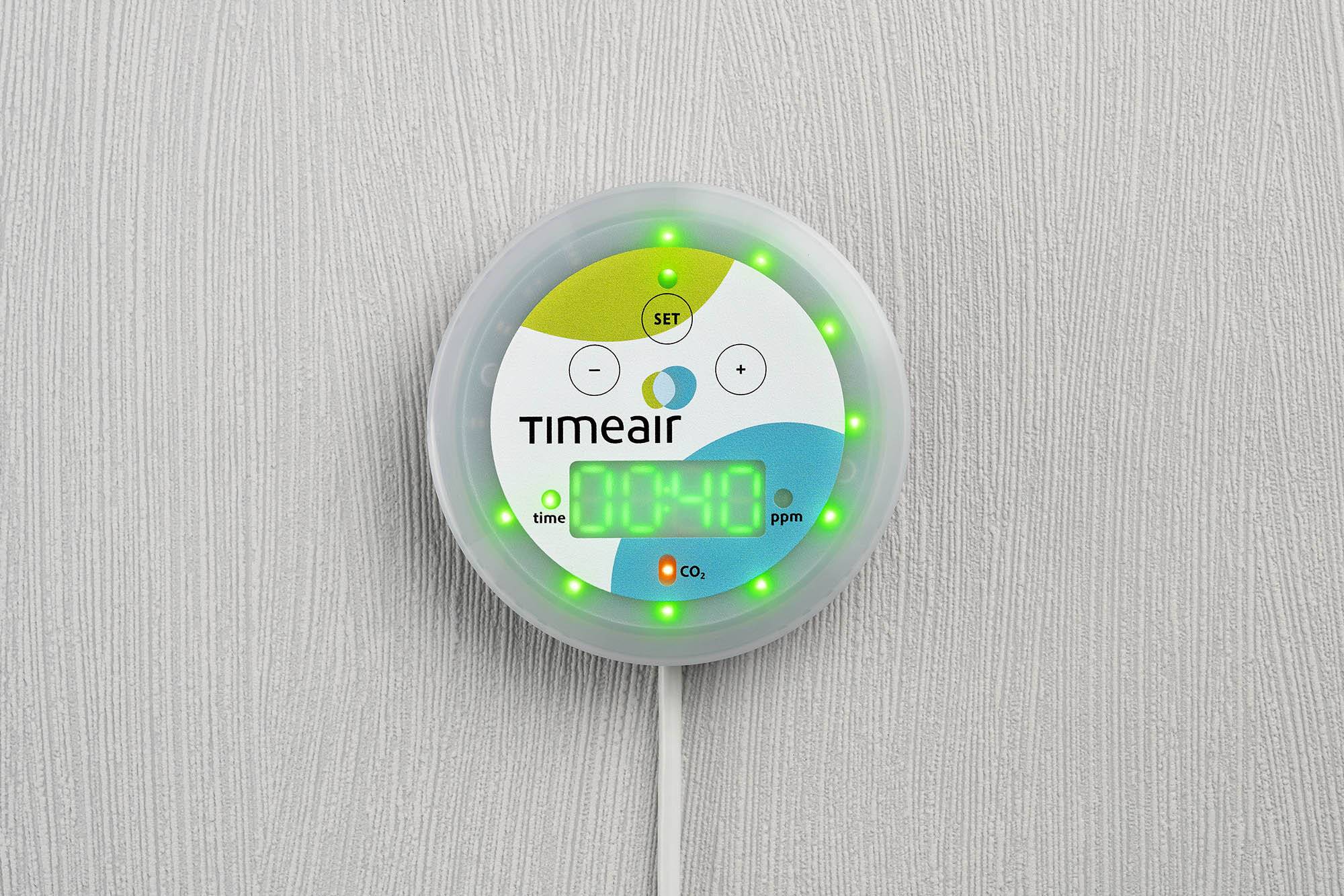 timeair CO2 Messgerät, CO2 Monitor CO2 Ampel Messbereich 400-5000 PPM-1