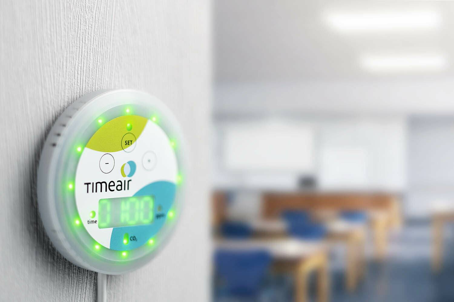 timeair CO2 Messgerät, CO2 Monitor CO2 Ampel Messbereich 400-5000 PPM-2