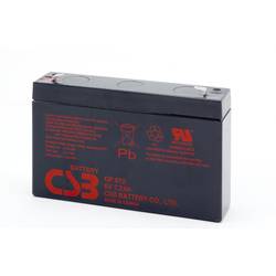 CSB Battery GP 672 Standby USV GP672F1 Bleiakku 6 V 7.2 Ah Blei-Vlies (AGM) (B x H x T) 151 x 101 x 34 mm Flachstecker 4.8 mm, Flachstecker 6.35 mm