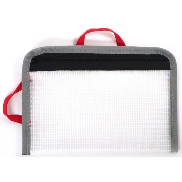 Reißverschlusstasche Bungee-Bag A6 PVC-frei transparent-0