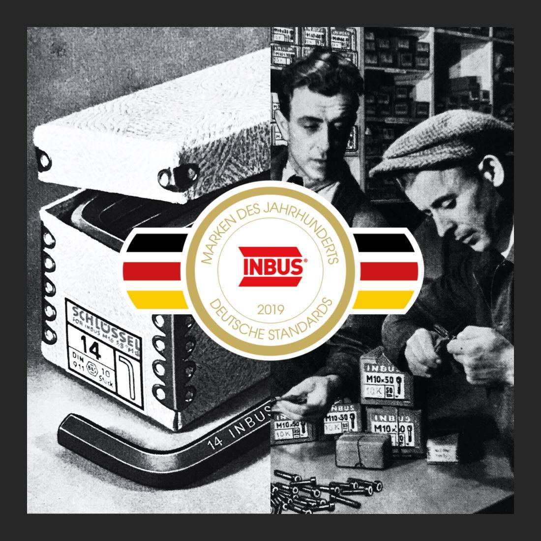 INBUS® Innen-Sechskant Winkelschraubendreher 5.5 mm - Ausführung extra lang, glänzend vernickelt (71096)-1