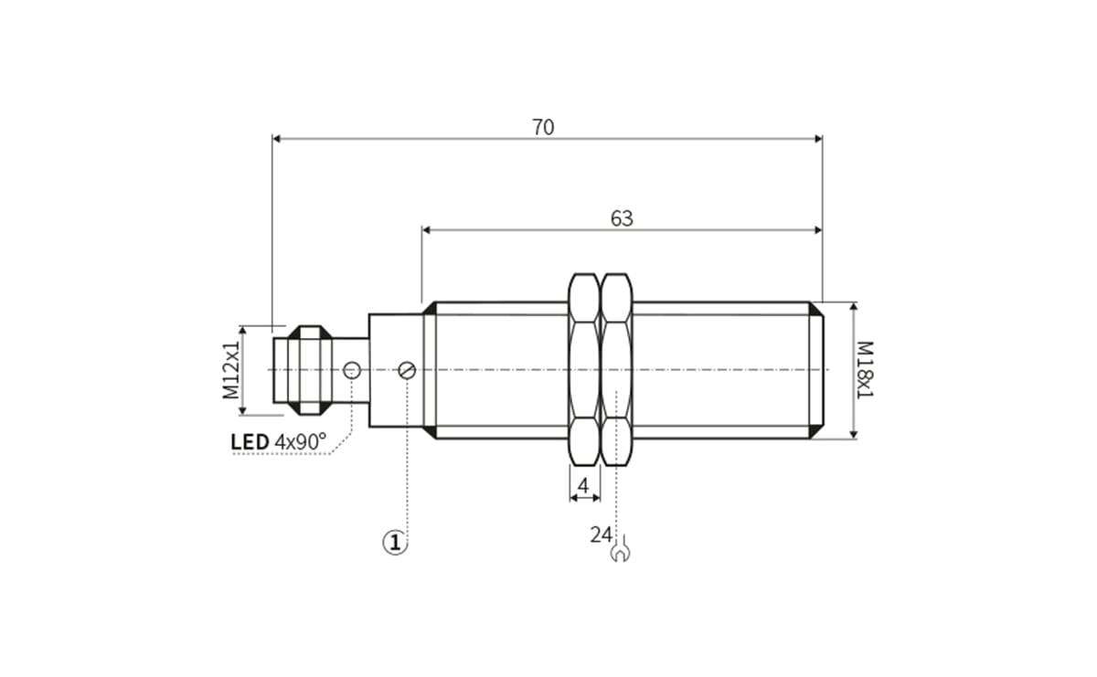 Kapazitiver Sensor M18 IP67 - M18x1 - AC008 - autosen-2