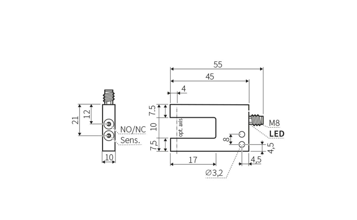 Gabellichtschranke 10 mm - AO905 - autosen-1