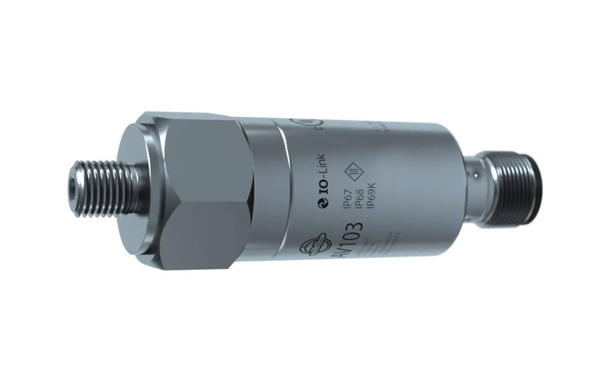Vibrationssensor mit IO-Link ISO10816 - M12,Kontakte vergoldet,4-Polig - AV103 - autosen-0